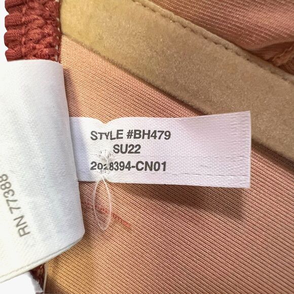 NWT J. Crew Rust Brown Scrunchie Sweetheart Bikini Top Size 2XL XXL Beach Resort - Picture 16 of 16